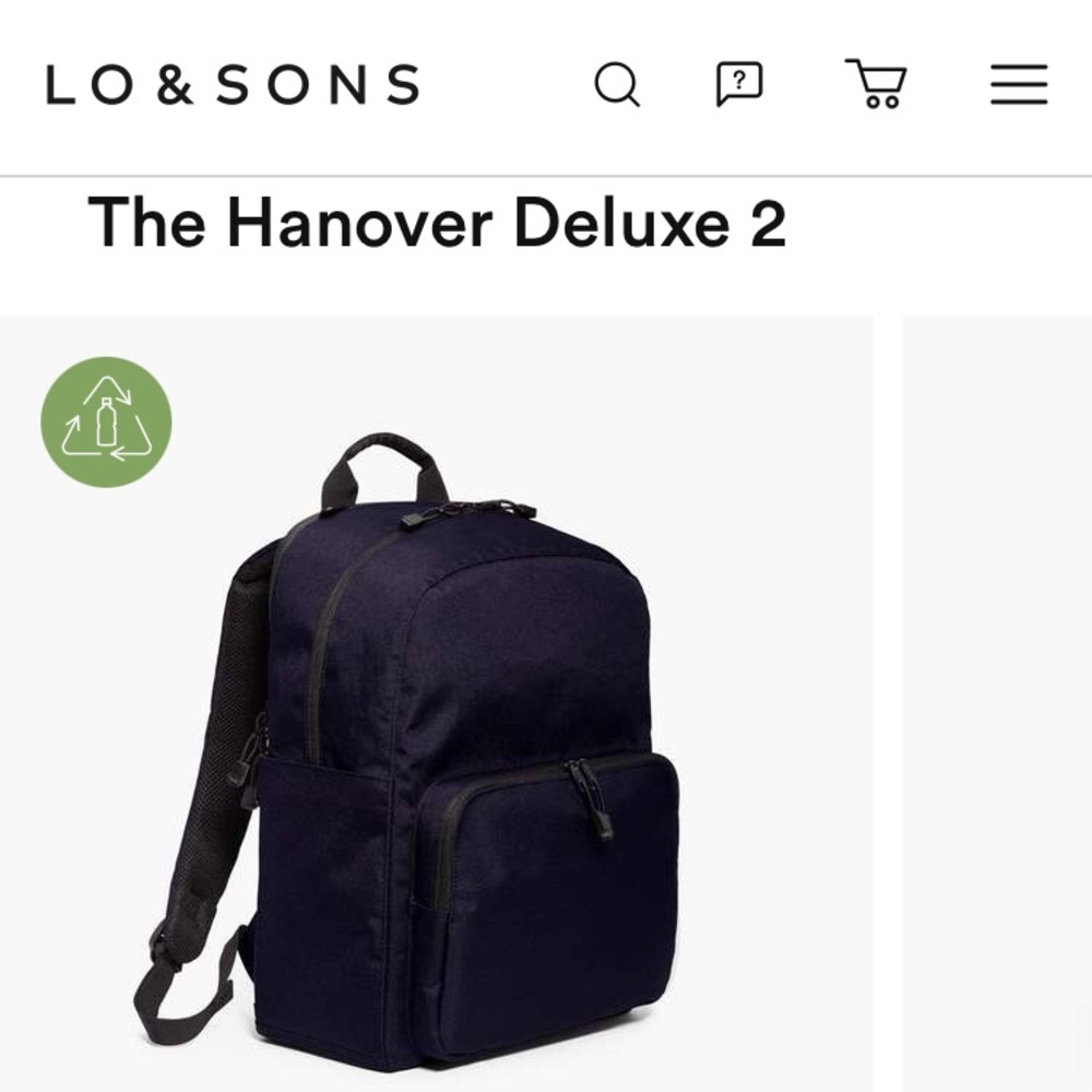 Lo & Sons NWT Hanover 2 Deluxe travel backpack